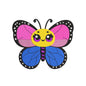 Butterfly bisexual flag embroidery designs lgbtq pride - 1010059