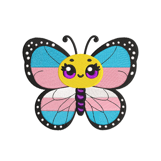 Butterfly transgender flags embroidery designs lgbtq - 1010060