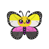 Nonbinary flag embroidery designs butterfly lgbtq pride - 1010061