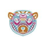 Bear mandala embroidery designs - 110002