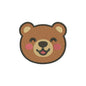 Bear face embroidery designs - 110018