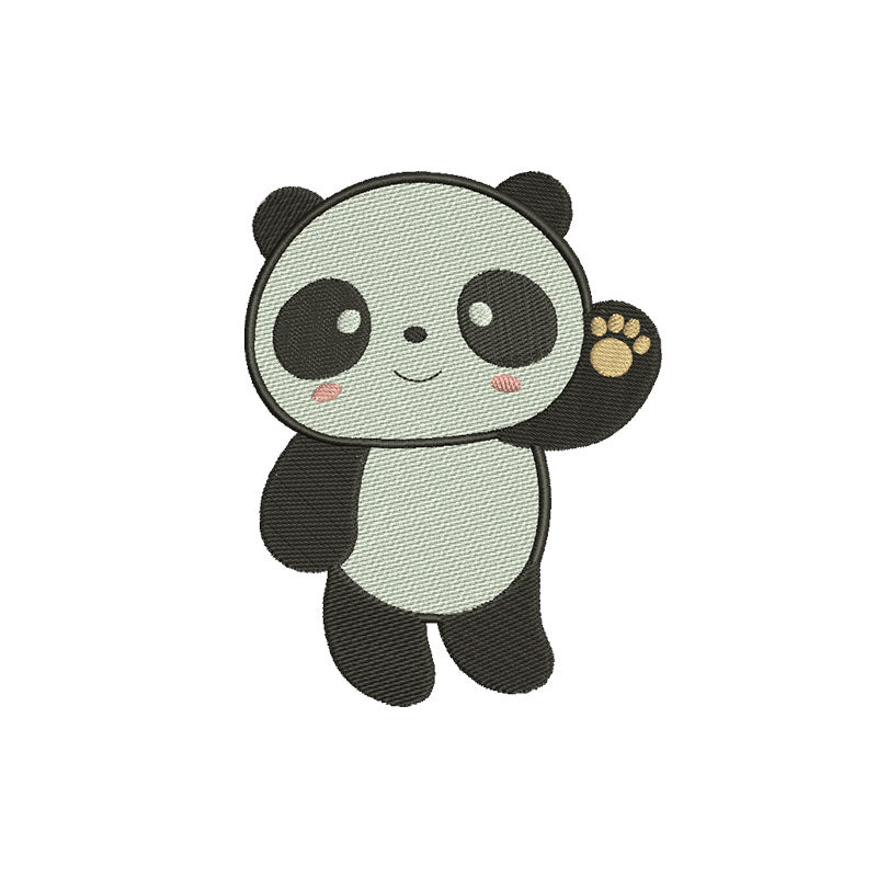 kawaii panda embroidery designs - 110033