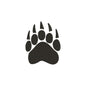 Bear paw machine embroidery designs - 110036