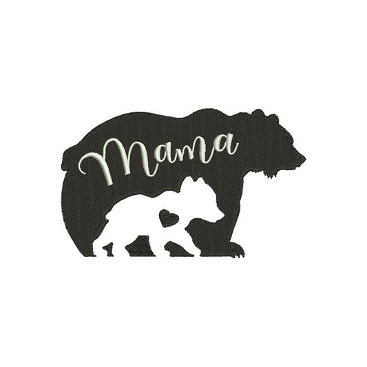 Mama bear machine embroidery designs - 110037