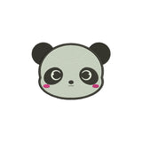 Panda face machine embroidery designs - 110038