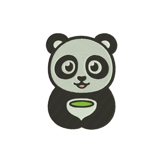 Cute panda embroidery file - 110039