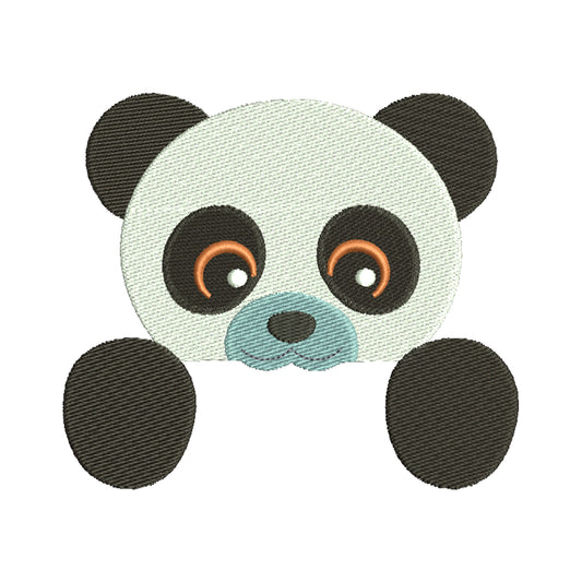 Bear panda embroidery designs - 110053