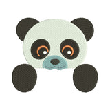 Bear panda embroidery designs - 110053