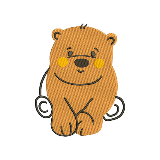 Cute bear embroidery designs - 110056