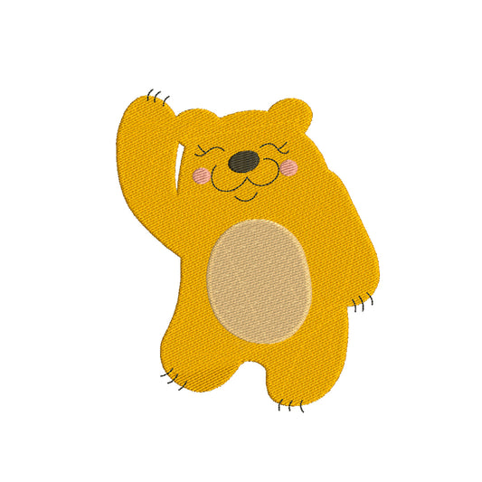 Bear machine embroidery files - 110061