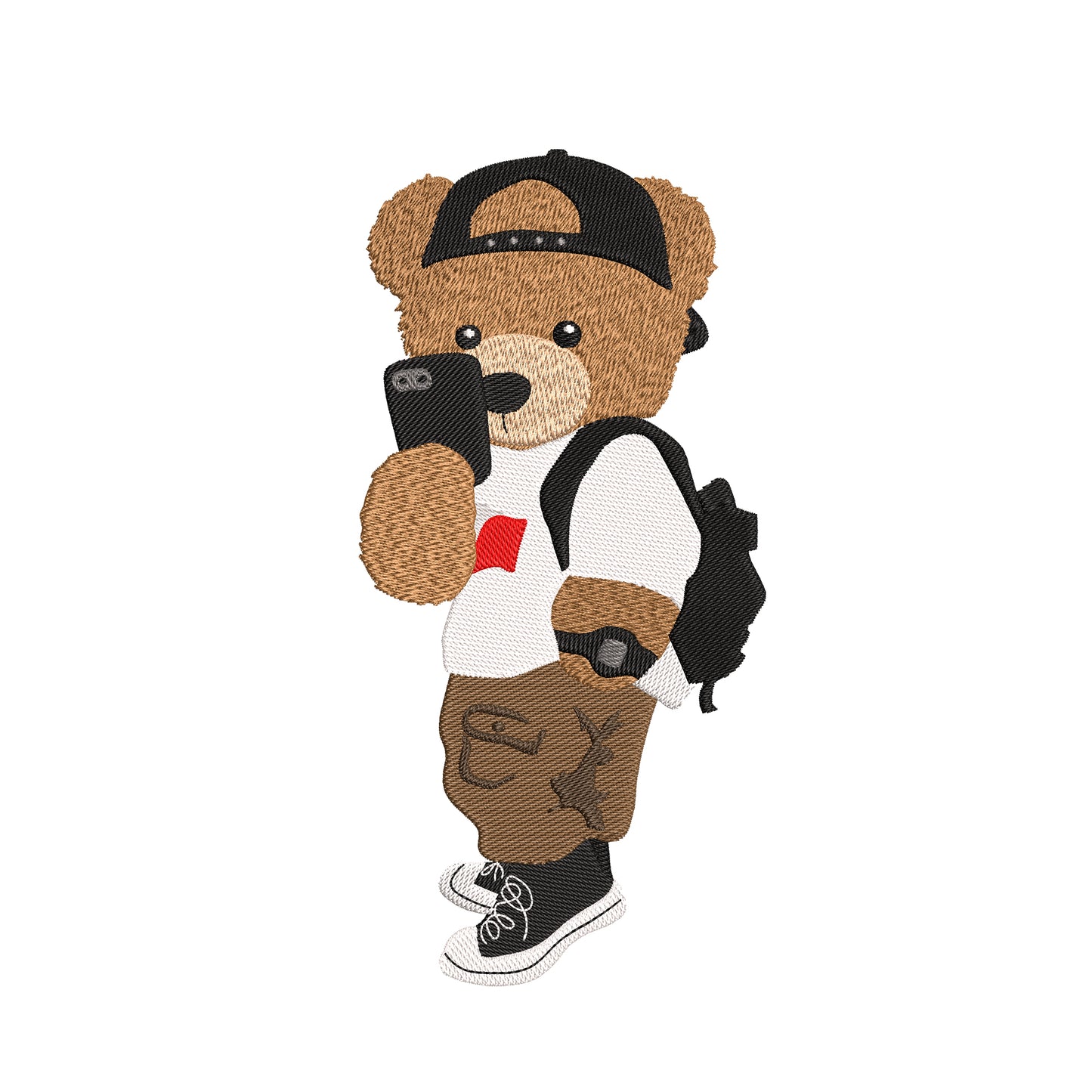 Fashion bear machine embroidery designs - 110067