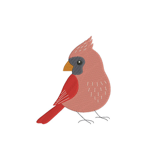 Cardinal bird embroidery designs - 120005