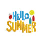 Hello summer embroidery designs of machine - 12062412