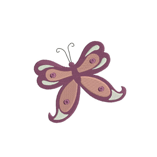 Cute Butterfly machine embroidery designs - 130007