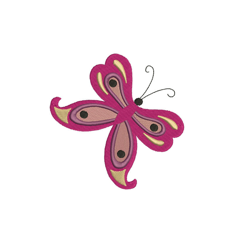Butterflies digital embroidery file - 130011