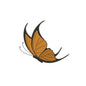 Machine embroidery designs cute butterfly - 130012