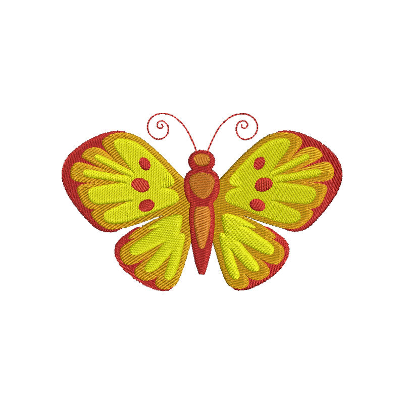 Colorful Butterfly embroidery designs - 130021