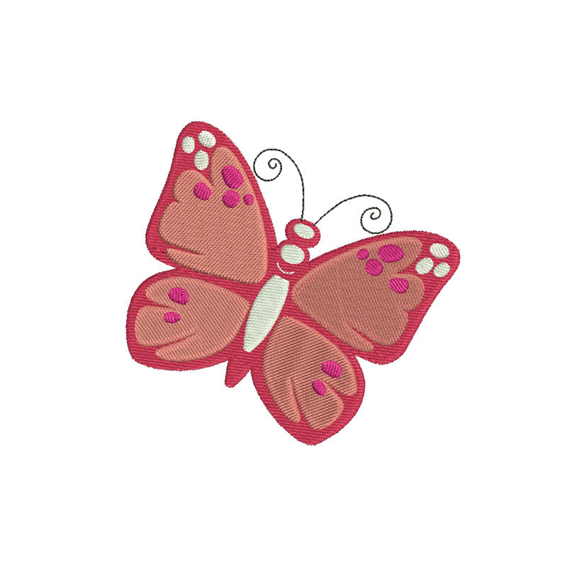 Colorful Butterfly digital embroidery files - 130025