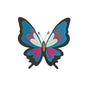 Machine embroidery designs kawaii butterfly- 130031