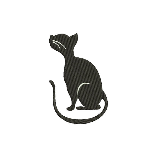 Cat silhouette embroidery designs - 140006