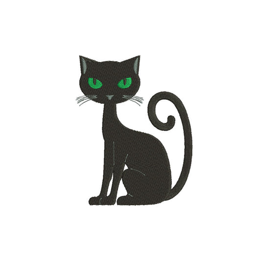 Cat machine embroidery designs silhouette - 140015