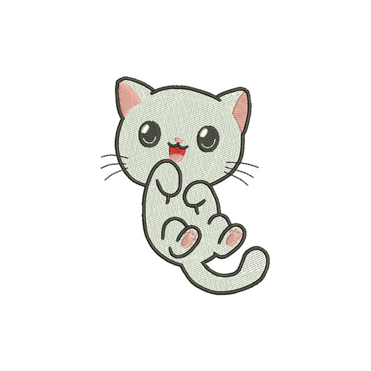 White Cat machine embroidery designs - 140028