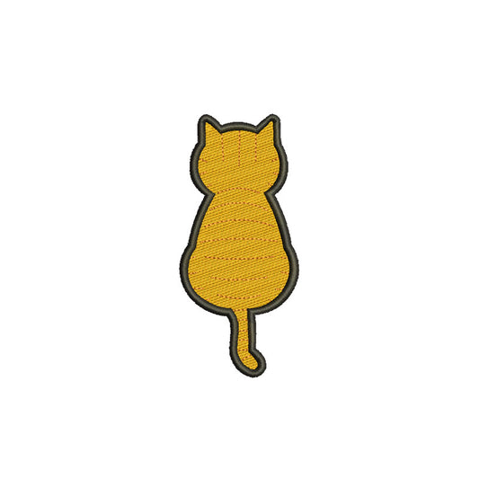Cat back machine embroidery files - 140036