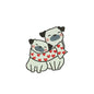 Cute Dogs love embroidery designs Valentine - 150005