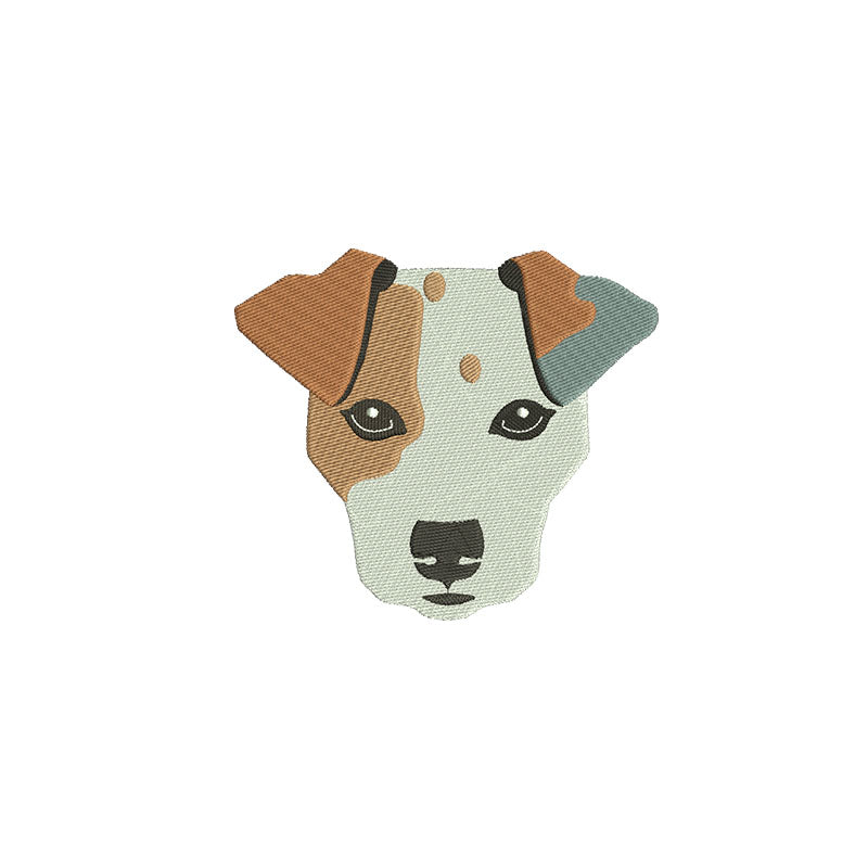 Dog face machine embroidery designs - 150019