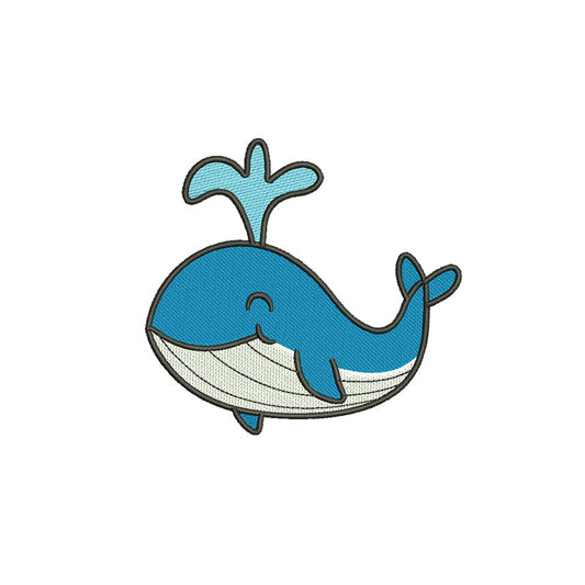 Whale machine embroidery designs - 160003