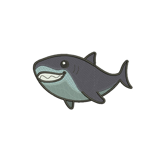 Shark embroidery designs for machine - 160004