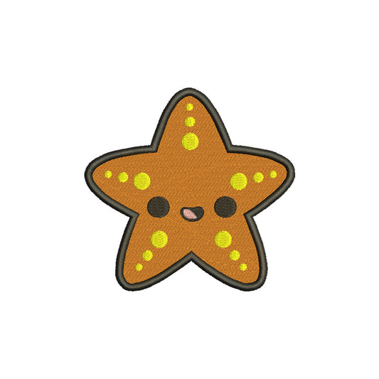 Starfish embroidery designs for machine - 160008
