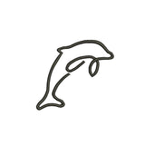 Dolphin machine embroidery designs - 160009
