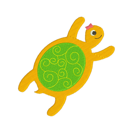 Turtle machine embroidery designs - 160014