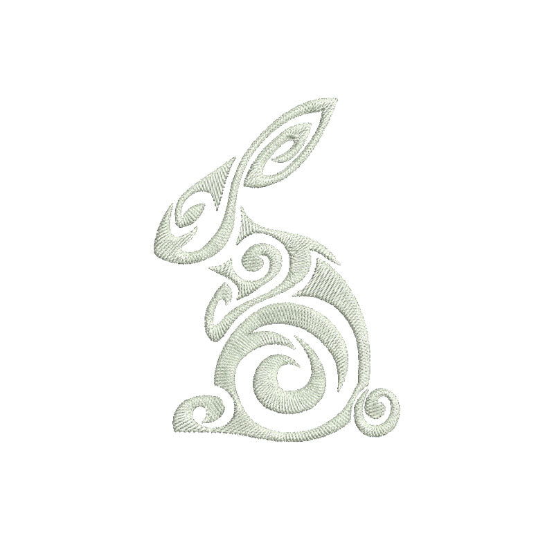 Rabbit machine embroidery designs - 170001