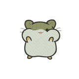 Hamster embroidery designs for machine - 170002