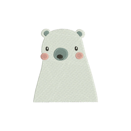 White Bear machine embroidery designs - 170015