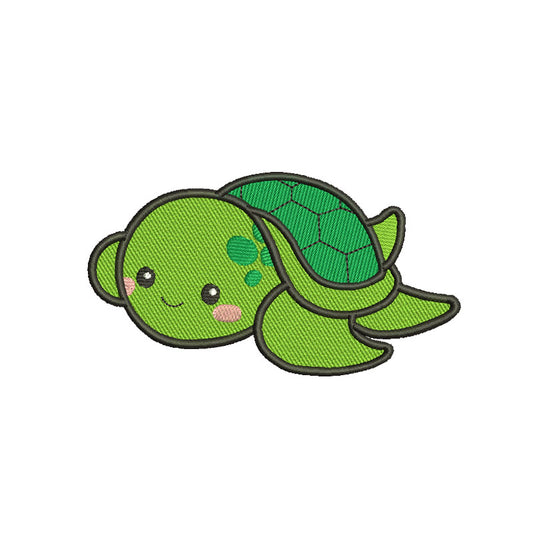 Cute Turtle machine embroidery designs - 170019