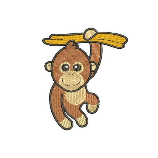 Cute Monkey embroidery designs for machine - 170020