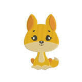 Lovely Fox machine embroidery designs - 170048