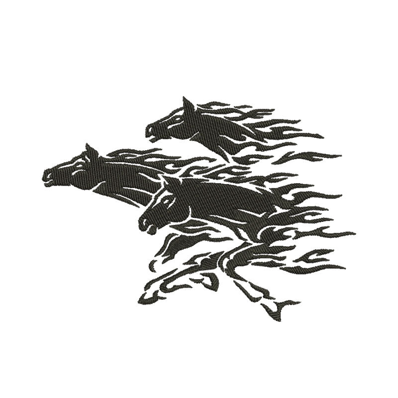 Horse machine embroidery designs - 170051