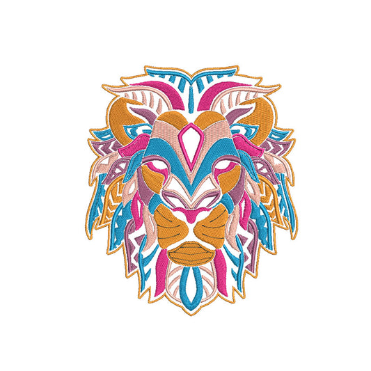 Lion Mandala Machine Embroidery Designs - 170067