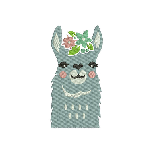 Cute Llama embroidery designs for machine - 170072