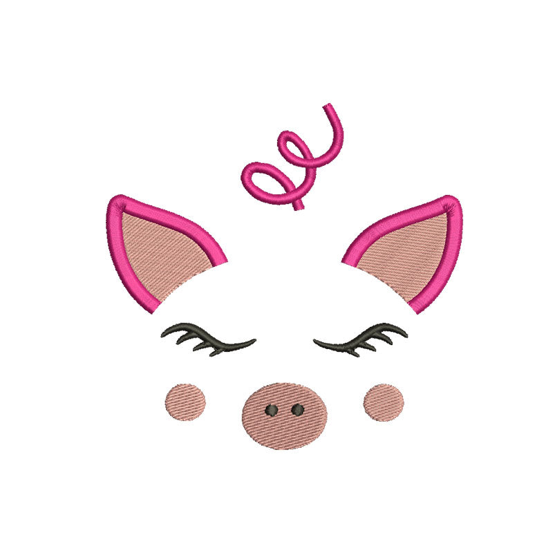 Pig machine embroidery designs - 170079