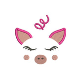 Pig machine embroidery designs - 170079
