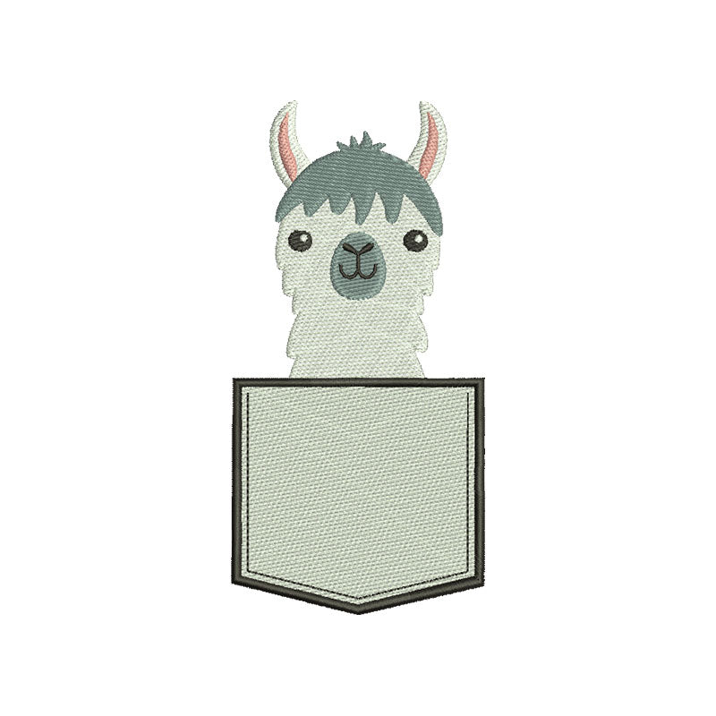 Pocket Llama machine embroidery designs - 170084