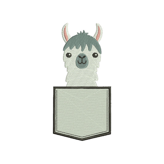 Pocket Llama machine embroidery designs - 170084