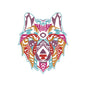 Wolf Mandala machine embroidery designs - 170086