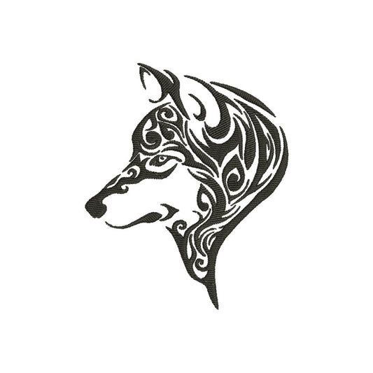 Wolf machine embroidery designs - 170087