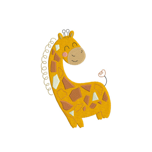 Giraffe embroidery designs for machine download file - 170093